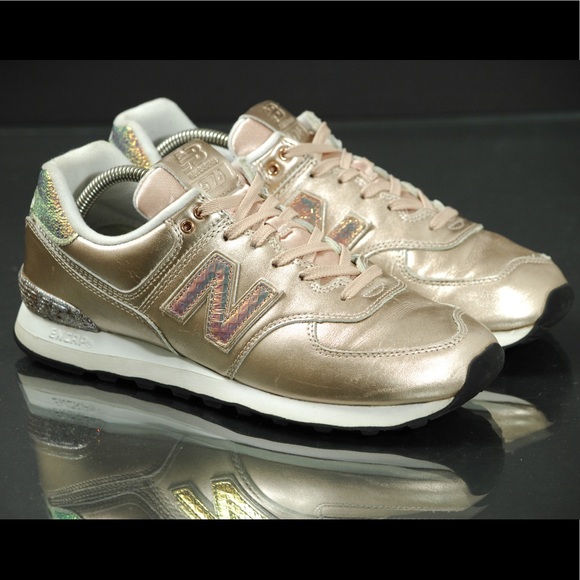 New Balance Shoes - New Balance WL574NRG Woman’s Size 10.5 Metallic Rose Gold